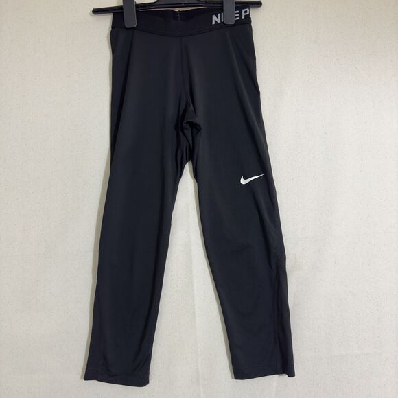 NIKE Women's PRO COOL Dri-Fit Yoga/Gym Capri/Tights-Black 725468-010 XS - Picture 1 of 10